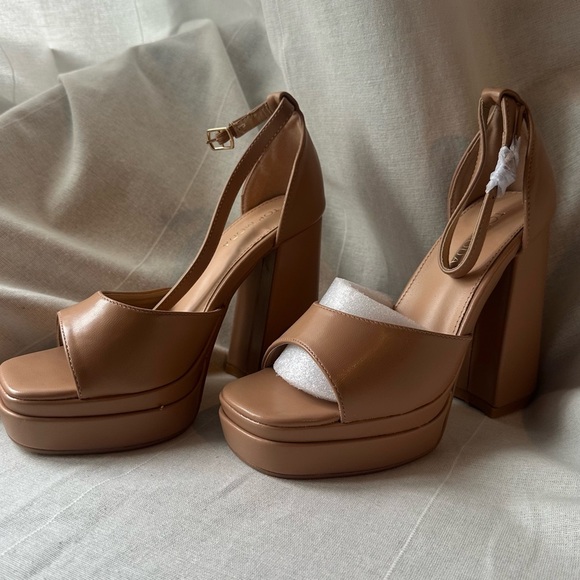 Top Moda Women Open Toe Ankle Strap Platform Chunky High Heel Sandal - Picture 6 of 8